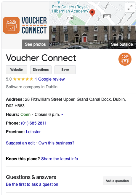 Voucher Connect Directions by Google Maps